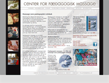 Tablet Screenshot of paedagogisk-massage.dk